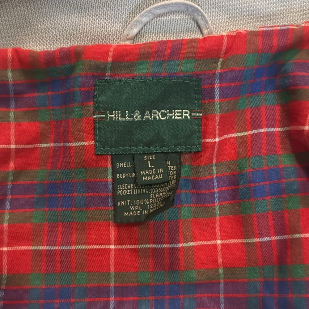 Gray HILL & ARCHER Zip Up Jacket - Size Large - Picture 6 of 6
